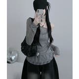 ワンショルダーニット＆レースフリルキャミソール アンサンブル | VIVID LADY | 詳細画像5 