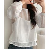 シアーブラウスxキャミトップ アンサンブルトップス | VIVID LADY | 詳細画像4 