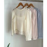 シアーブラウスxキャミトップ アンサンブルトップス | VIVID LADY | 詳細画像31 