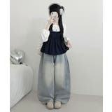 フラワー柄 キャミトップｘプルオーバーブラウス アンサンブル | VIVID LADY | 詳細画像6 