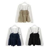 フラワー柄 キャミトップｘプルオーバーブラウス アンサンブル | VIVID LADY | 詳細画像21 