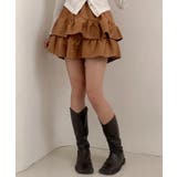 スエード風 ティアードフリルミニスカート | VIVID LADY | 詳細画像1