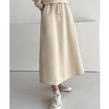 ベージュ | フレアスカート スカート 裏起毛 | VIVID LADY