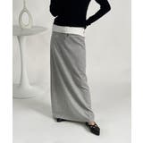グレー | Aライン スウェットロングスカート | VIVID LADY