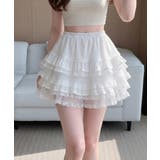 インナーパンツ付き レースティアードミニスカート | VIVID LADY | 詳細画像2 