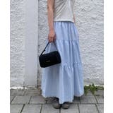 チェック柄 レースヘム ティアードロングスカート | VIVID LADY | 詳細画像7 