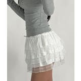 インナーパンツ付き レースティアードミニスカート | VIVID LADY | 詳細画像6