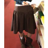 レトロ ドットコーデュロイ ミドルフレアスカート | VIVID LADY | 詳細画像2 