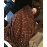 レトロ ドットコーデュロイ ミドルフレアスカート | VIVID LADY | 詳細画像8 