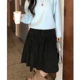 レトロ ドットコーデュロイ ミドルフレアスカート | VIVID LADY | 詳細画像13 