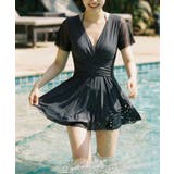 メッシュフレアスリーブカシュクールワンピース水着 | VIVID LADY | 詳細画像1