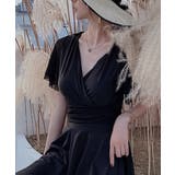 メッシュフレアスリーブカシュクールワンピース水着 | VIVID LADY | 詳細画像3