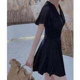 メッシュフレアスリーブカシュクールワンピース水着 | VIVID LADY | 詳細画像5