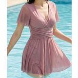 メッシュフレアスリーブカシュクールワンピース水着 | VIVID LADY | 詳細画像6
