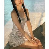 ドット柄 ホルターネック ティアードワンピース水着 | VIVID LADY | 詳細画像2