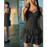 ドット柄 ホルターネック ティアードワンピース水着 | VIVID LADY | 詳細画像6