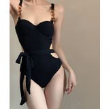 バックオープンリブショルダーアクセント水着 | VIVID LADY | 詳細画像6 