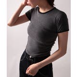 バイカラー コンパクト半袖Tシャツ | VIVID LADY | 詳細画像11