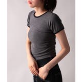 バイカラー コンパクト半袖Tシャツ | VIVID LADY | 詳細画像31