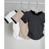 バイカラー コンパクト半袖Tシャツ | VIVID LADY | 詳細画像35