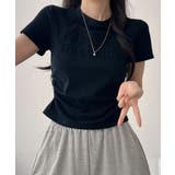エンボスロゴ コンパクトTシャツ | VIVID LADY | 詳細画像21