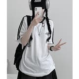 ホワイト | スリーブライン オーバーサイズ半袖Tシャツ | VIVID LADY
