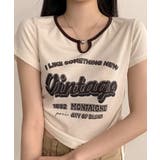 ヴィンテージライク サイドシャーリング リブTシャツ | VIVID LADY | 詳細画像1