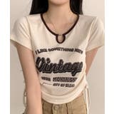 ヴィンテージライク サイドシャーリング リブTシャツ | VIVID LADY | 詳細画像3
