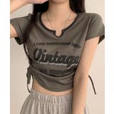 ヴィンテージライク サイドシャーリング リブTシャツ | VIVID LADY | 詳細画像4