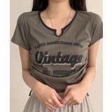 ヴィンテージライク サイドシャーリング リブTシャツ | VIVID LADY | 詳細画像6