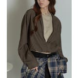 フェイクレイヤード クロップドトップス | VIVID LADY | 詳細画像1