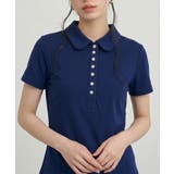 スカラップヘンリーネック カラーTシャツ 半袖トップス | VIVID LADY | 詳細画像12