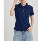 スカラップヘンリーネック カラーTシャツ 半袖トップス | VIVID LADY | 詳細画像14