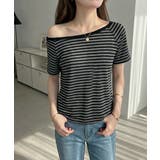 ボーダー ボートネック ラグランTシャツ | VIVID LADY | 詳細画像13 
