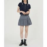 ラインカラーコンパクトヘンリーニットトップス | VIVID LADY | 詳細画像23