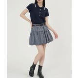 ラインカラーコンパクトヘンリーニットトップス | VIVID LADY | 詳細画像24