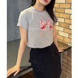 リボンプリント半袖Tシャツ レディース 夏 | VIVID LADY | 詳細画像17