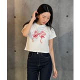 リボンプリント半袖Tシャツ レディース 夏 | VIVID LADY | 詳細画像8