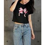 リボンプリント半袖Tシャツ レディース 夏 | VIVID LADY | 詳細画像12