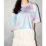 ブルー | クロップド Tシャツ 半袖 | VIVID LADY