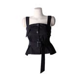 ブラック | トレンチ風 ビスチェ ベルト付き | VIVID LADY