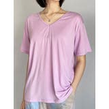 ピンク | vネックtシャツ レディース 半袖 | VIVID LADY