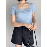 スクエアネックtシャツ クロップド丈 半袖 | VIVID LADY | 詳細画像8
