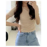 女性らしくラブリーなVネックラップ半袖Tシャツ レディース 半袖 | VIVID LADY | 詳細画像17