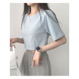 13カラークロップド半袖tシャツ レディース 半袖 | VIVID LADY | 詳細画像17