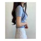 デイリーな無地ライン半袖Tシャツ 全5色 レディース | VIVID LADY | 詳細画像3
