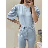 スカイブルー | パフ袖半袖Tシャツ 全4色 レディース | VIVID LADY