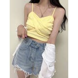 ねじりクロップド丈キャミソールTシャツ 全4色 レディース | VIVID LADY | 詳細画像16 