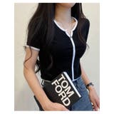 シンプル配色クロップド丈半袖Tシャツ 全4色 レディース | VIVID LADY | 詳細画像8 