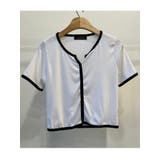 シンプル配色クロップド丈半袖Tシャツ 全4色 レディース | VIVID LADY | 詳細画像2 